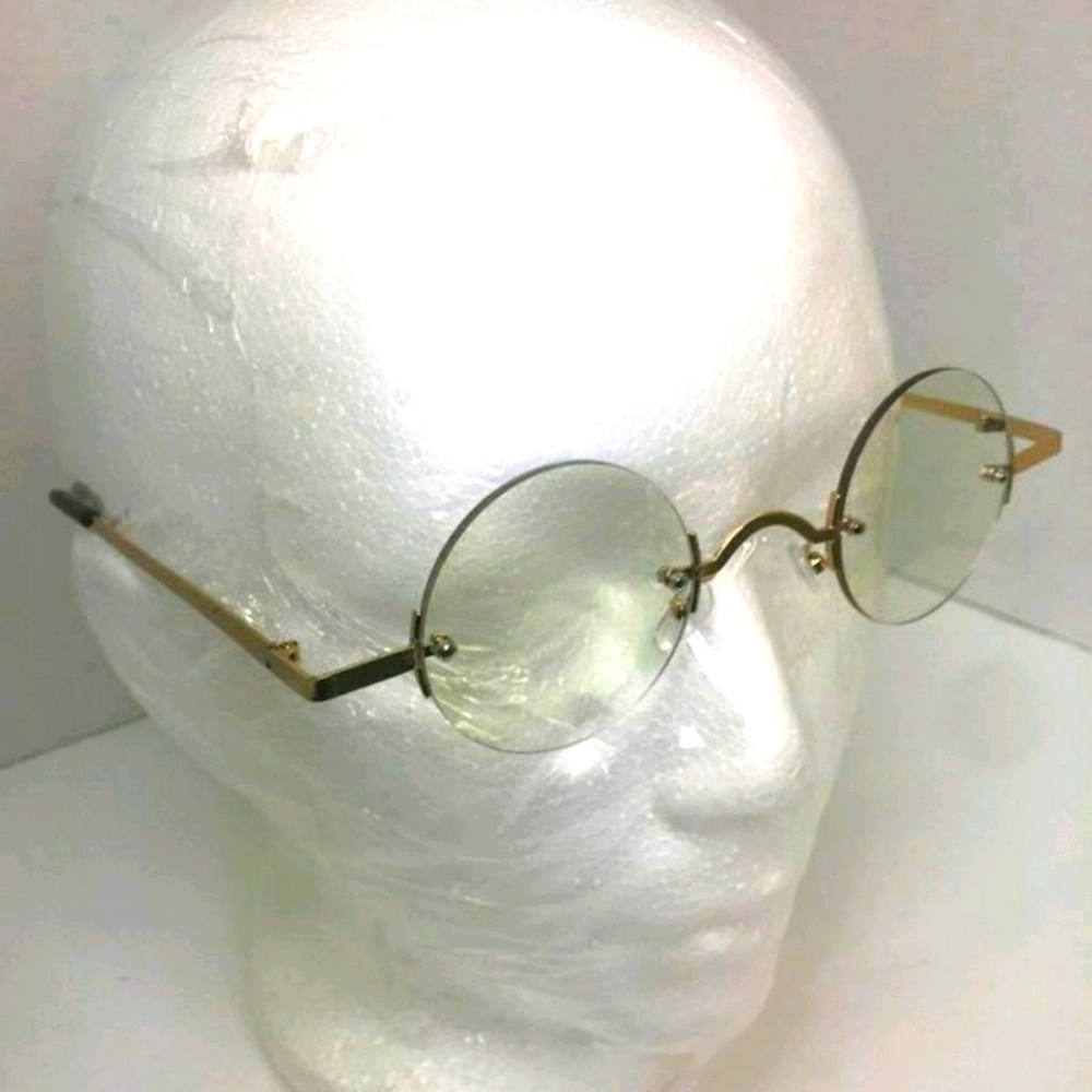 New Gold Hip Hop Style Clear Glasses